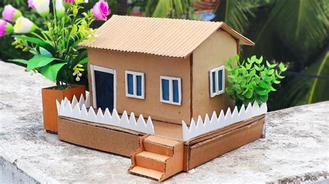 simple house making with cardboard